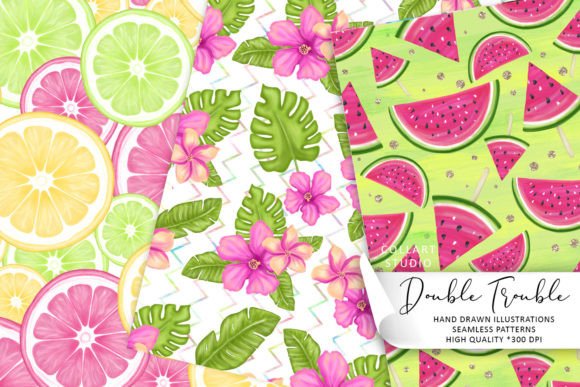 Best Friends Seamless Patterns, Summer