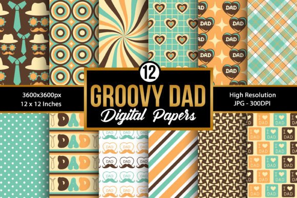 Groovy Dad Digital Paper Patterns: A Versatile Resource for Creative Projects