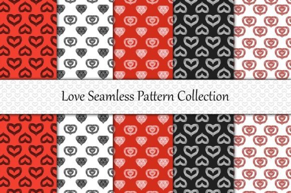 Love Heart Seamless Patterns: A Versatile Design Resource for Creative Projects