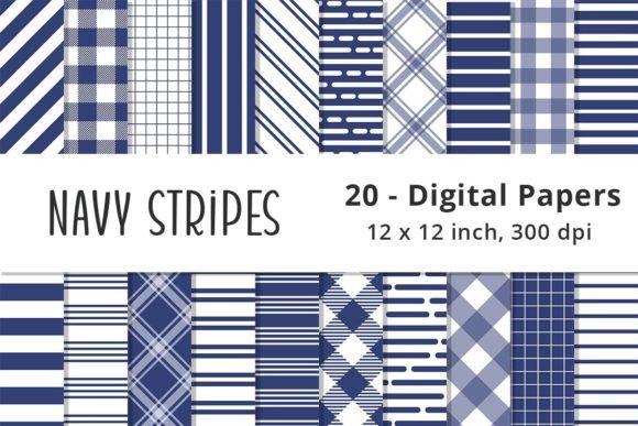 Navy Blue Stripes Background Patterns