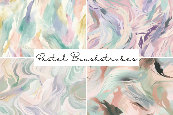 Pastel Brushstrokes Seamless Patterns