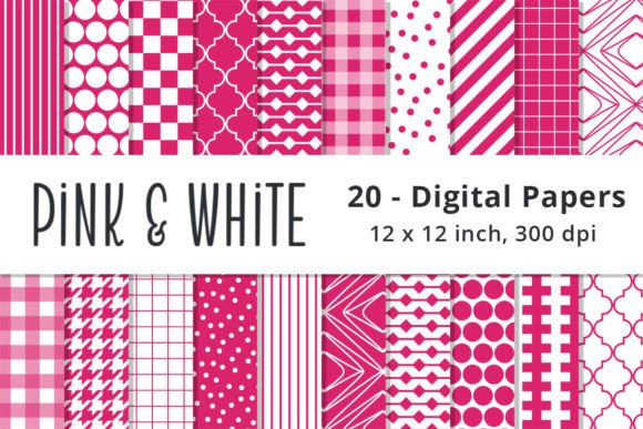 Pink Digital Scrapbook Paper Patterns: A Versatile Resource for Creative Designers