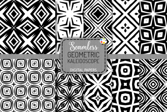 Seamless Geometric Kaleidoscope Patterns