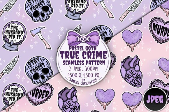 True Crime Pastel Goth Patterns: A Unique Blend of Mystery and Style